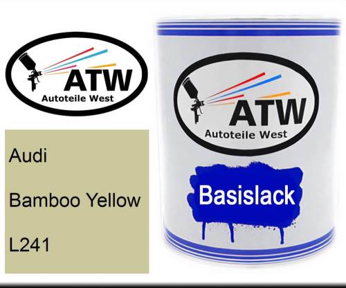 Audi, Bamboo Yellow, L241: 1L Lackdose, von ATW Autoteile West.